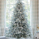 flock artificial christmas tree